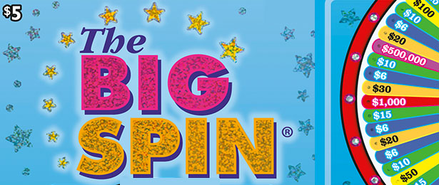 The Big Spin scratch-off ticket