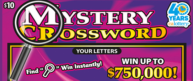 Mystery Crossword scratch-off ticket