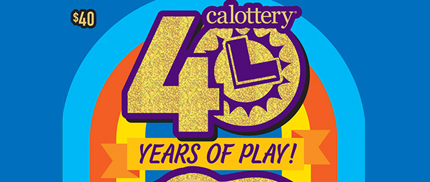 40 Years of Play! scratch-off ticket