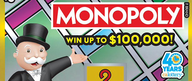 MONOPOLY scratch-off ticket