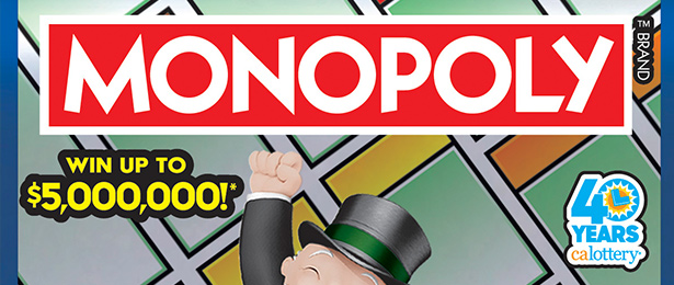 MONOPOLY scratch-off ticket