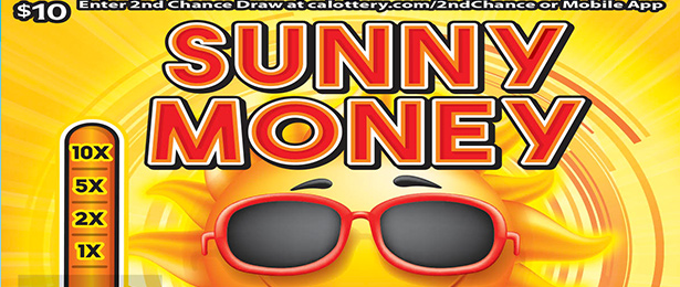 Sunny Money scratch-off ticket