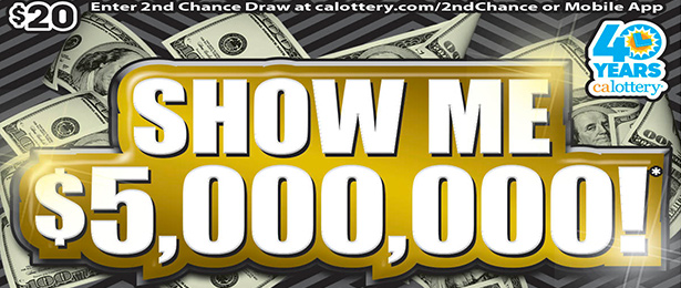 Show Me $5,000,000! scratch-off ticket