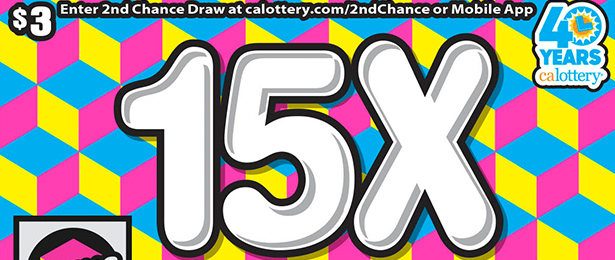 15X scratch-off ticket