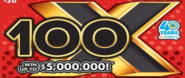 100X scratch-off ticket