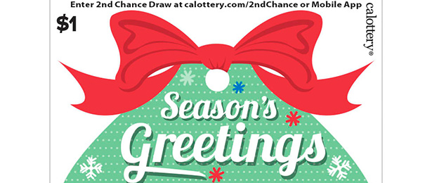 Season's Greetings scratch-off ticket