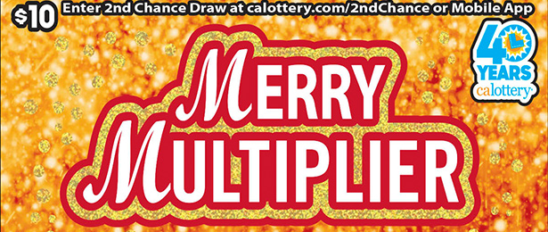 Merry Multiplier scratch-off ticket