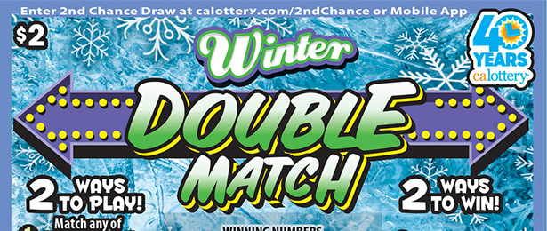Winter Double Match scratch-off ticket