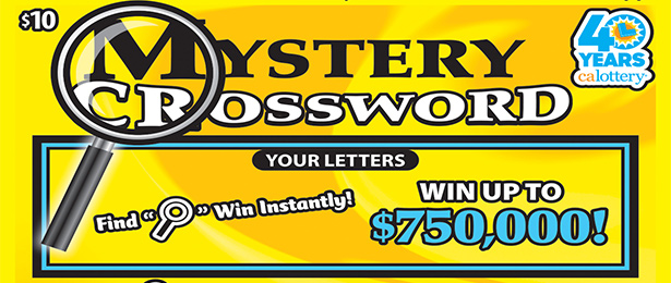 Mystery Crossword scratch-off ticket
