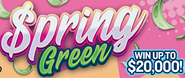 $pring Green scratch-off ticket