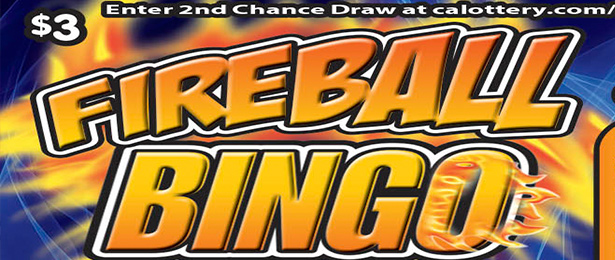Fireball Bingo scratch-off ticket