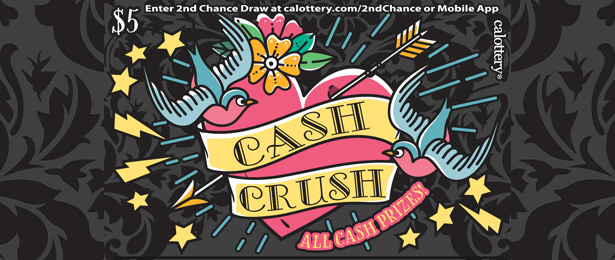Cash Crush scratch-off ticket
