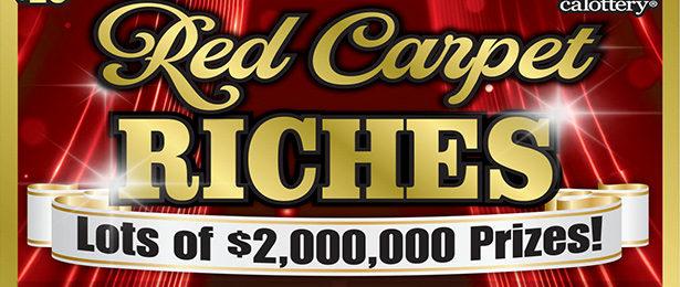 Red Carpet Riches scratch-off ticket