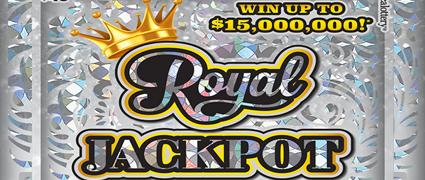 Royal Jackpot scratch-off ticket