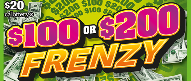 $100 or $200 Frenzy scratch-off ticket