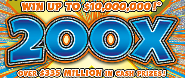 200X scratch-off ticket