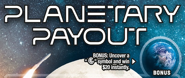 Planetary Payout scratch-off ticket