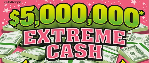 $5,000,000 Extreme Cash scratch-off ticket