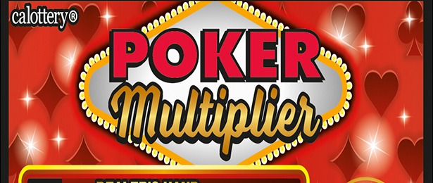Poker Multiplier scratch-off ticket