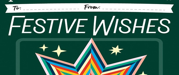 Festive Wishes scratch-off ticket