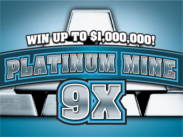 PLATINUM MINE 9X scratch-off ticket