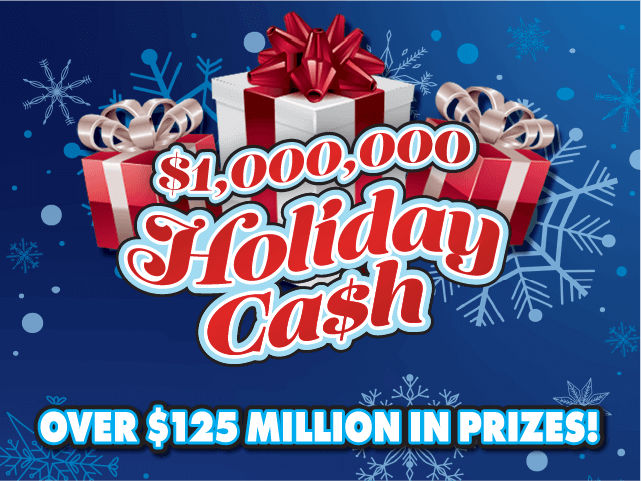 $1,000,000 HOLIDAY CA$H scratch-off ticket