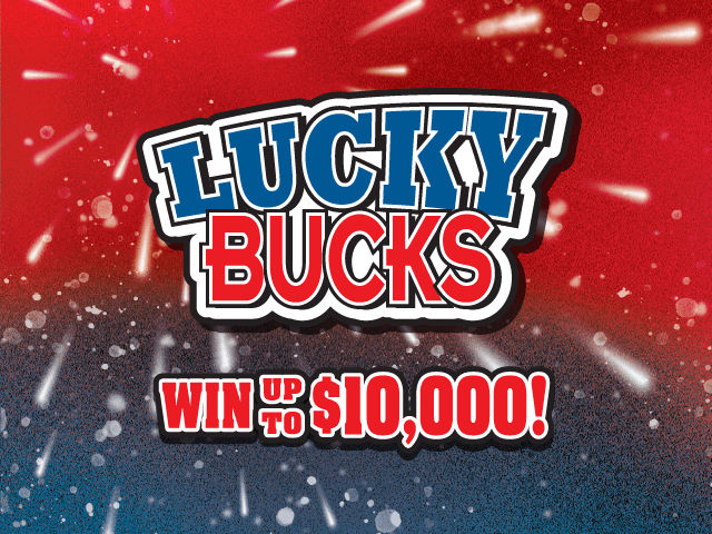 LUCKY BUCKS scratch-off ticket