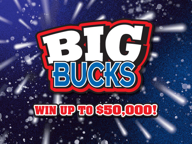 BIG BUCKS scratch-off ticket