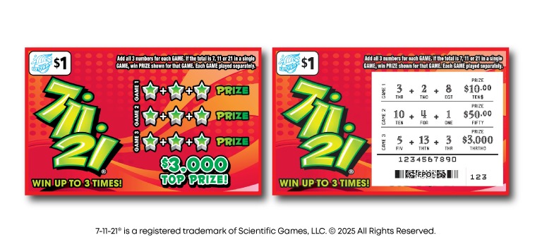 7-11-21® scratch-off ticket