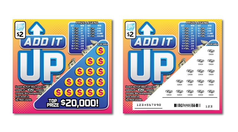Add It Up scratch-off ticket