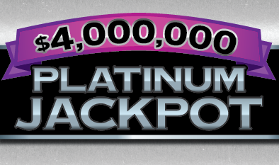 $4,000,000 PLATINUM JACKPOT scratch-off ticket