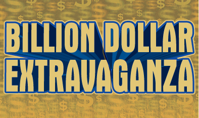 BILLION DOLLAR EXTRAVAGANZA scratch-off ticket