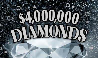 $4,000,000 DIAMONDS scratch-off ticket