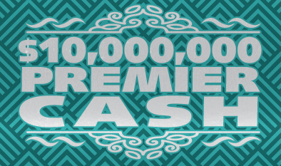 $10,000,000 PREMIER CASH scratch-off ticket