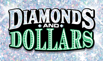 Diamonds and Dollars scratch-off ticket