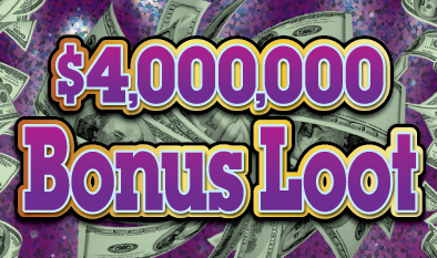$4,000,000 Bonus Loot scratch-off ticket