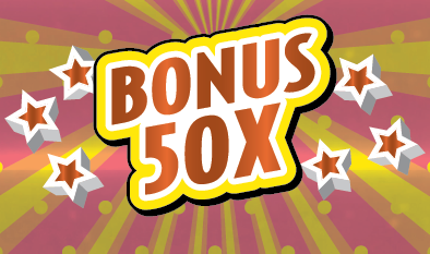BONUS 50X scratch-off ticket