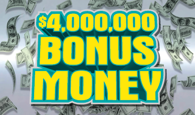 $4,000,000 BONUS MONEY scratch-off ticket