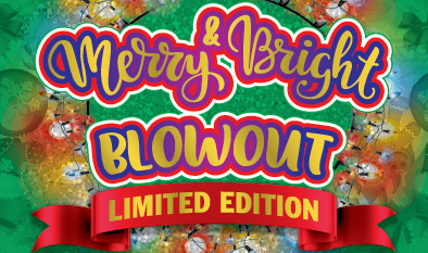 MERRY & BRIGHT BLOWOUT scratch-off ticket