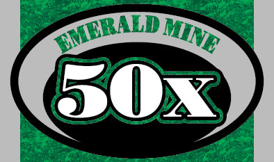 EMERALD MINE 50X scratch-off ticket