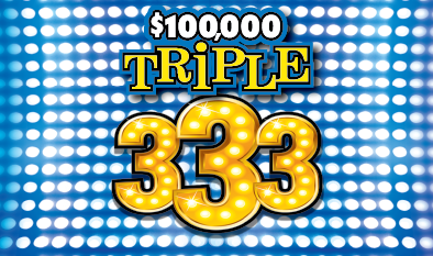$100,000 TRIPLE 333 scratch-off ticket