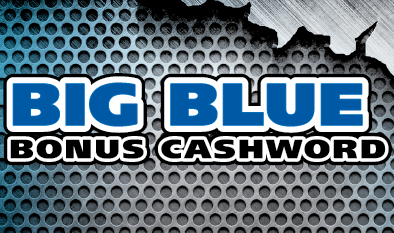 BIG BLUE BONUS CASHWORD 2025 scratch-off ticket