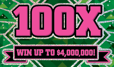 100X scratch-off ticket