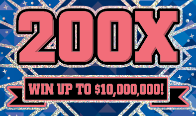 200X scratch-off ticket