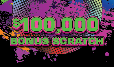 $100,000 BONUS SCRATCH scratch-off ticket