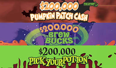 $200,000 HALLOWEEN scratch-off ticket