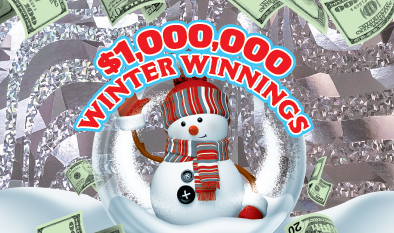 $1,000,000 WINTER WINNINGS scratch-off ticket