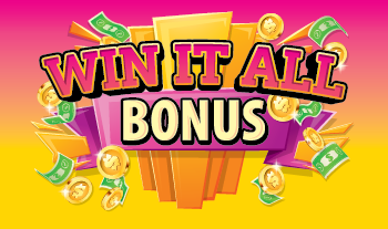 WIN IT ALL BONUS scratch-off ticket