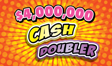 $4,000,000 CASH DOUBLER scratch-off ticket