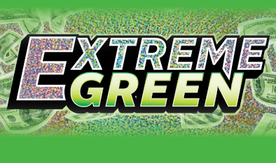 EXTREME GREEN scratch-off ticket